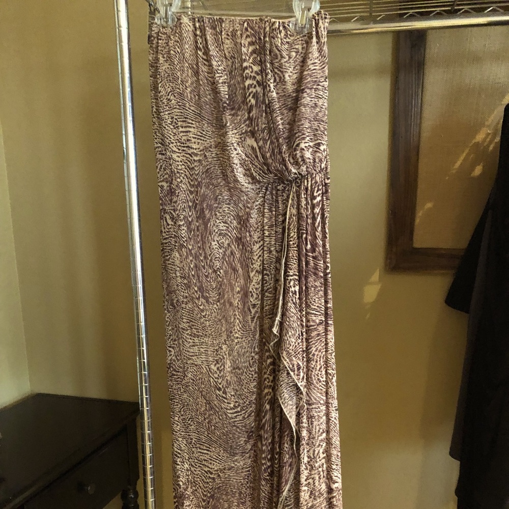 Animal print maxi dress